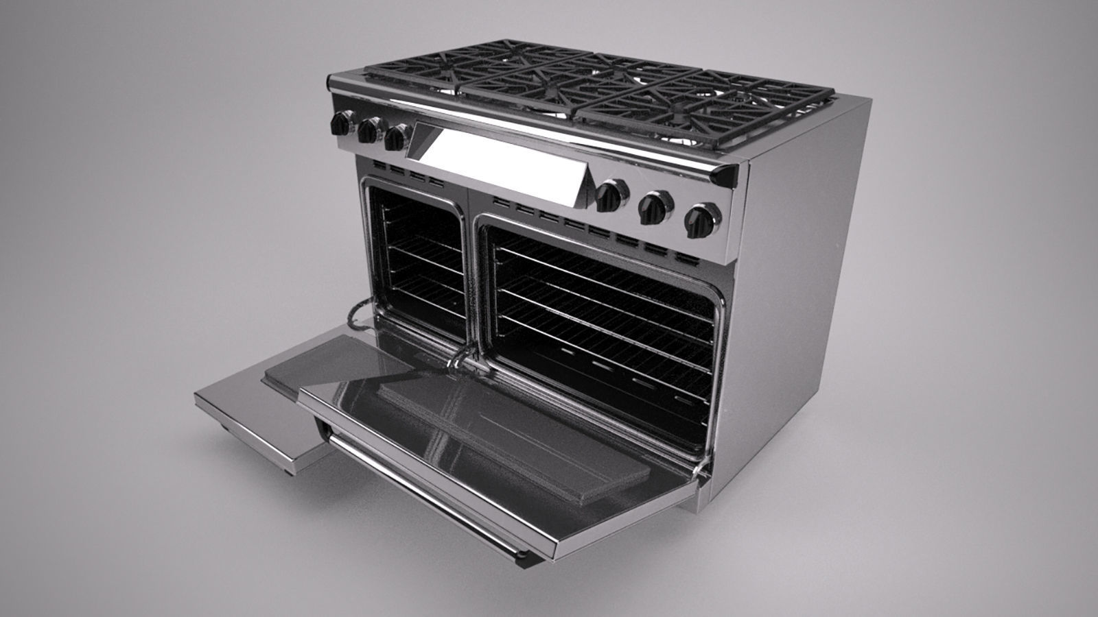 48 inch gas range cooker 3D model_6