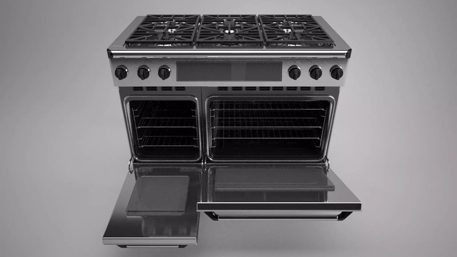 48 inch gas range cooker 3D model_0