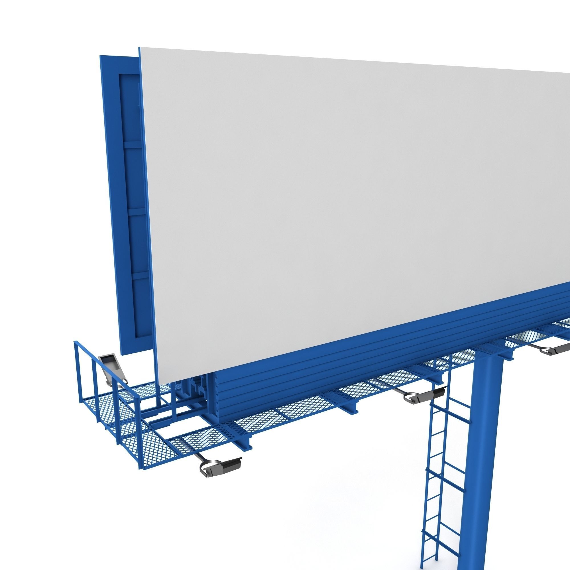 Billboard empty 3D model_6