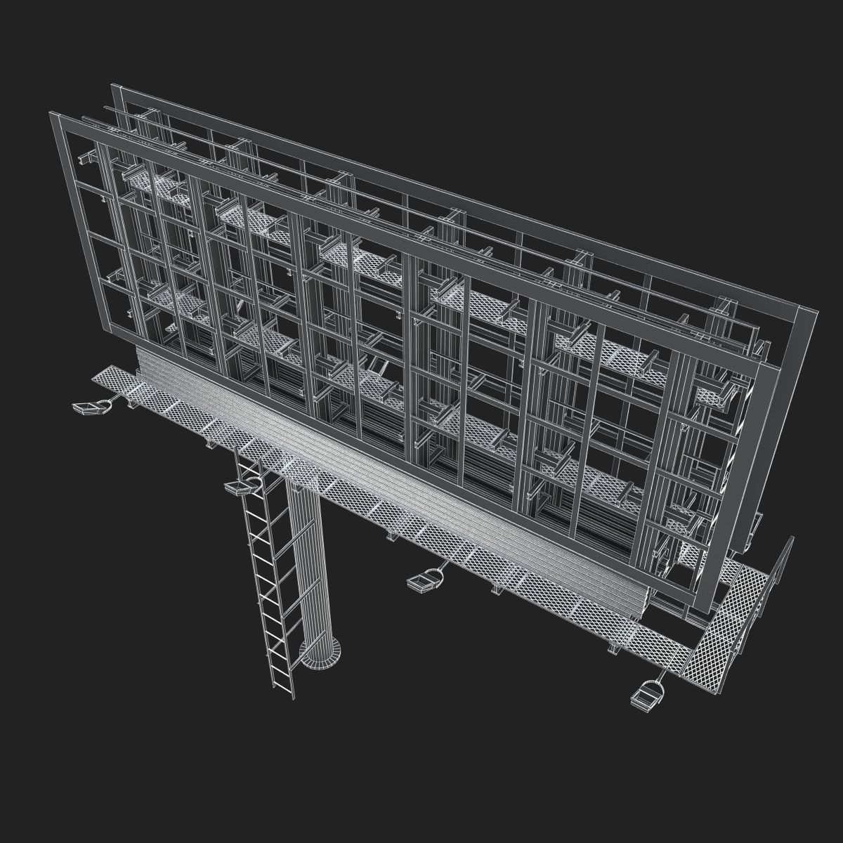 Billboard empty 3D model_24