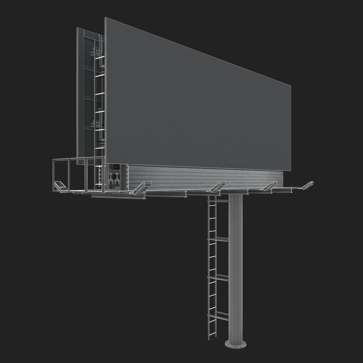 Billboard empty 3D model_19