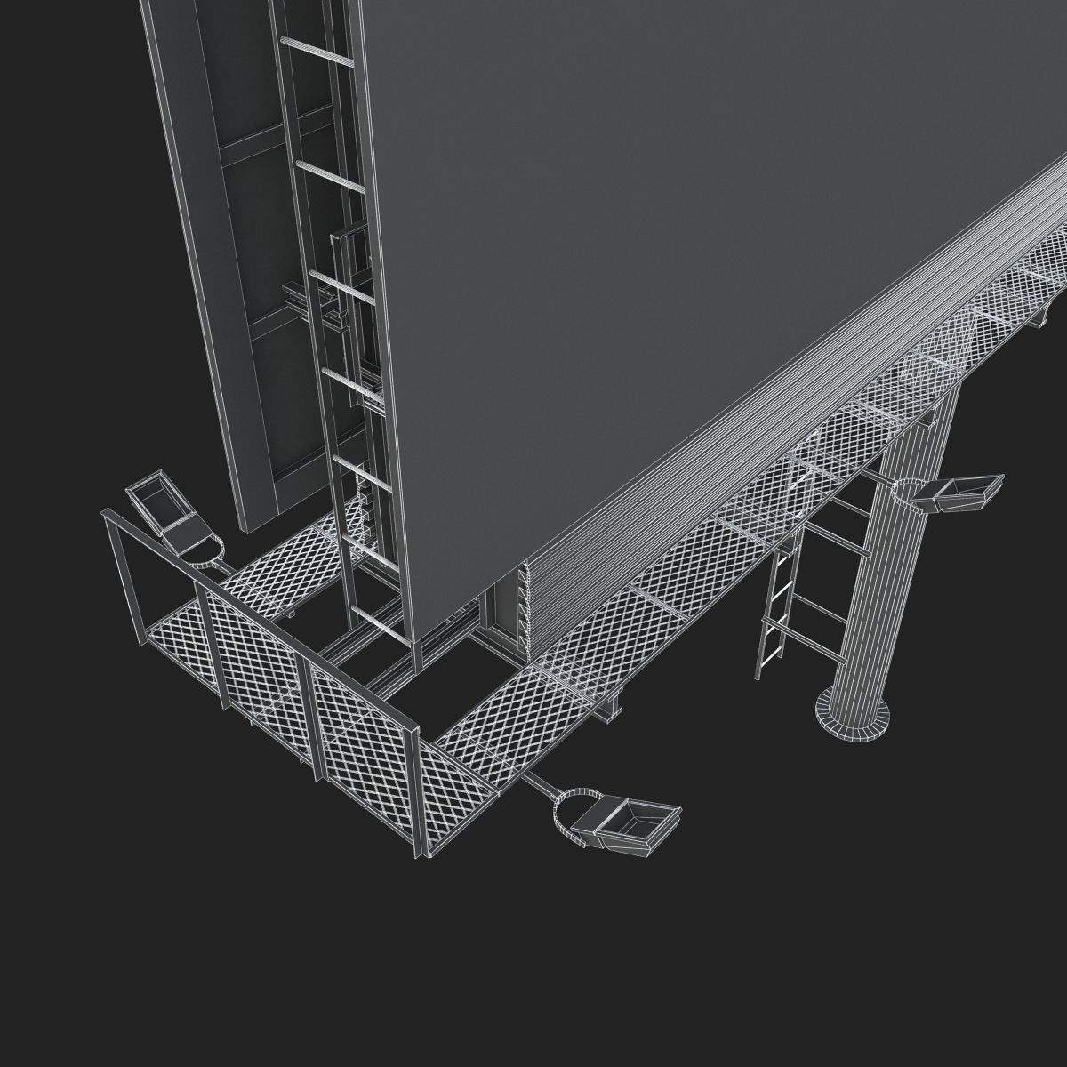 Billboard empty 3D model_18