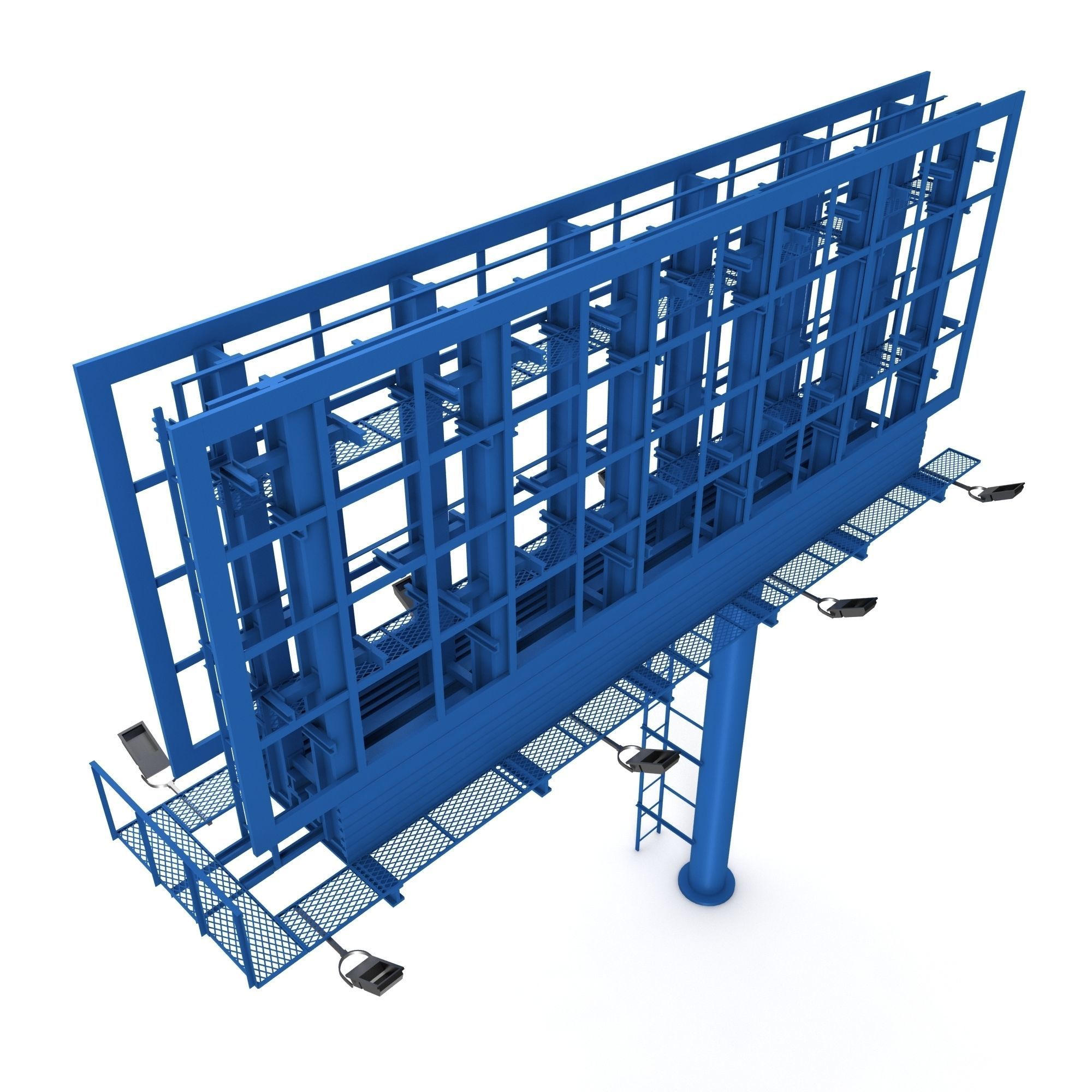 Billboard empty 3D model_12