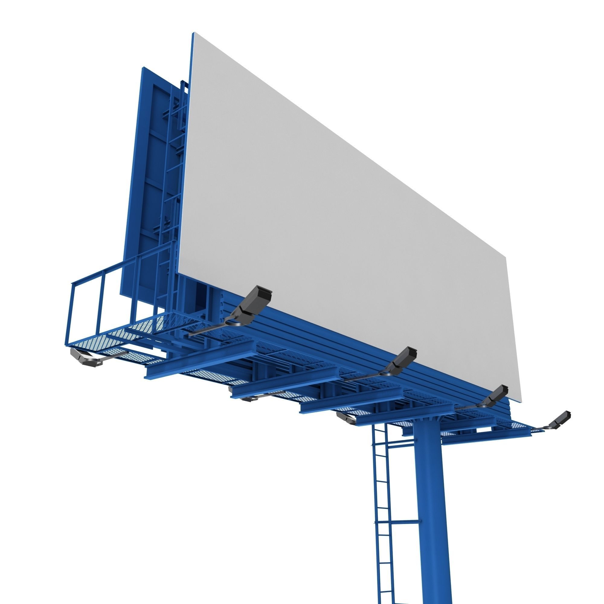 Billboard empty 3D model_4