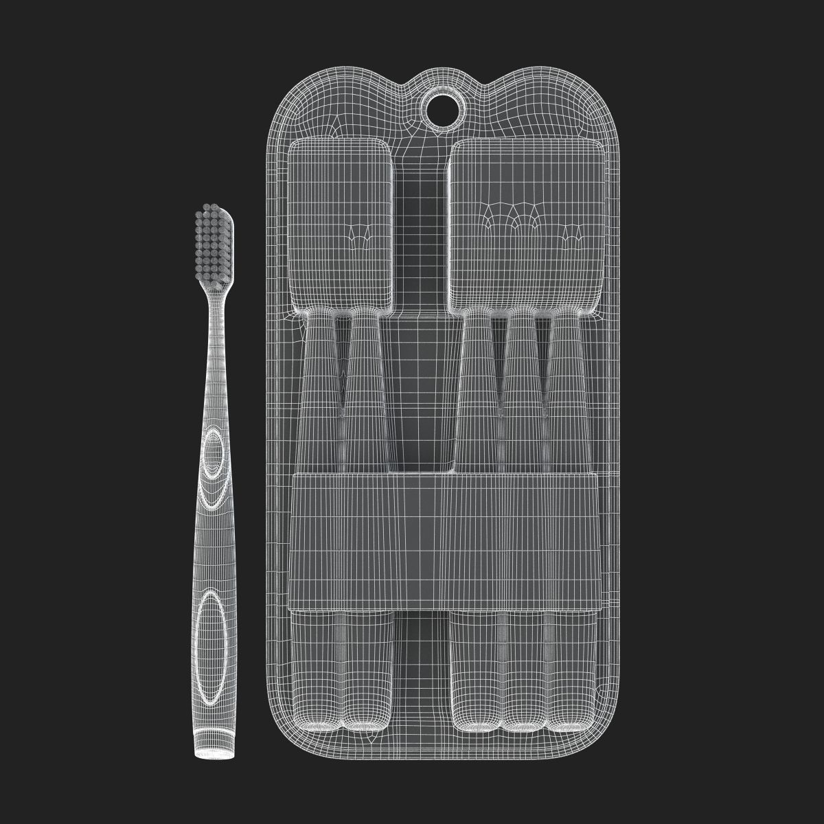 Toothbrush and Case 3D model_22