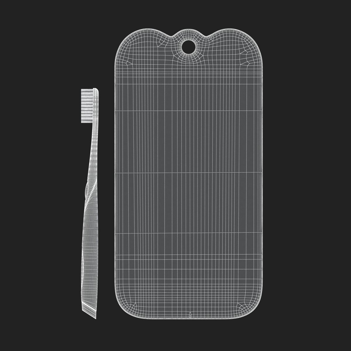 Toothbrush and Case 3D model_17