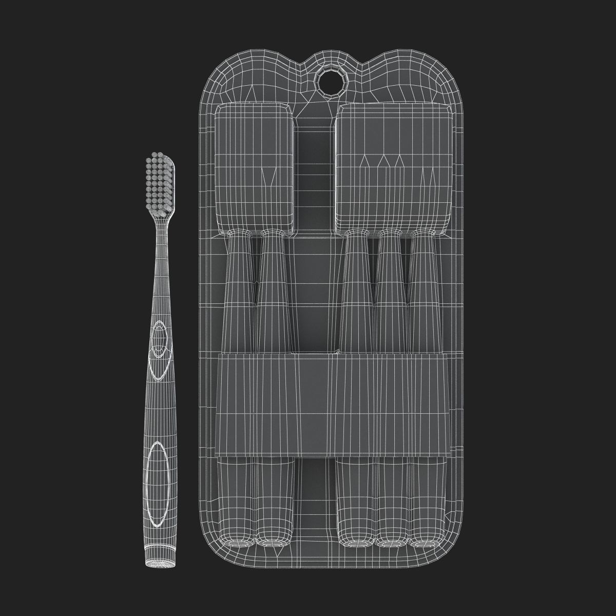 Toothbrush and Case 3D model_15