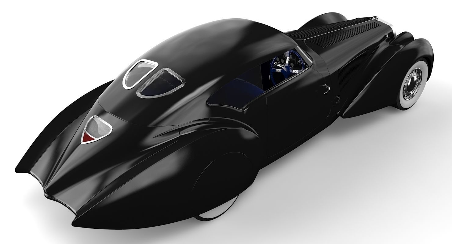 Delage D8 120 S Pourtout Aero Coupe black 3D model_6