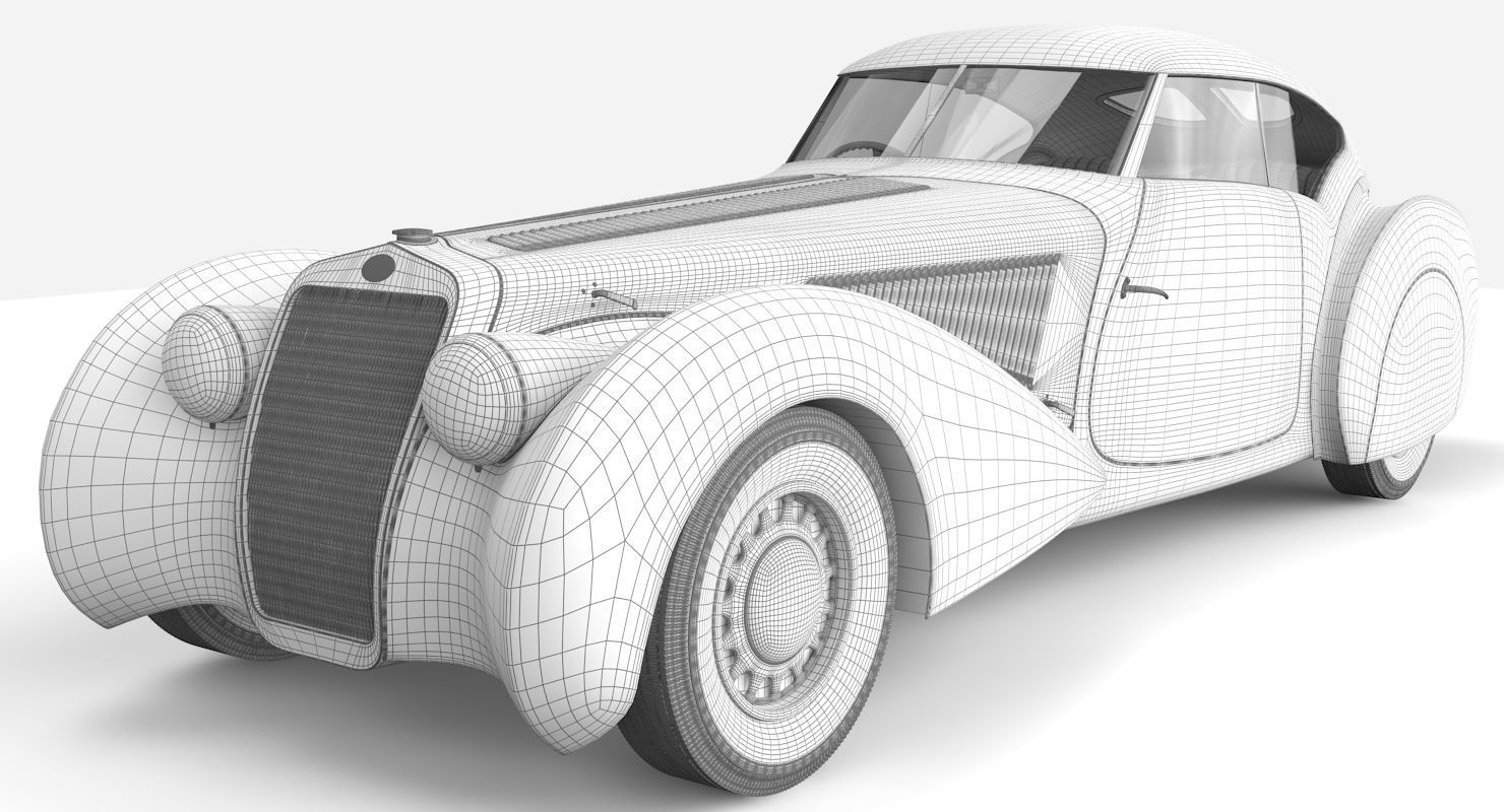 Delage D8 120 S Pourtout Aero Coupe black 3D model_11