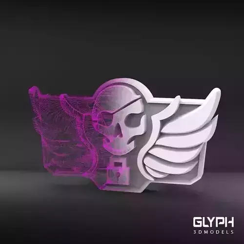 Blackwatch McCree belt buckle 3D print model