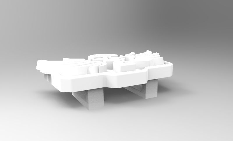 Blackwatch McCree belt buckle 3D print model_4