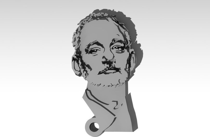 Bill Murray - BFM - KCCO - theChive - Keychain Free 3D print model_3