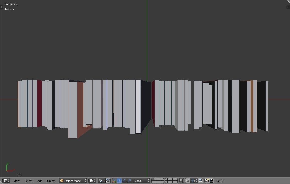 Book collection Lowpoly - Modern Books Low-poly 3D model_13