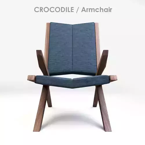 Crocodile design chair