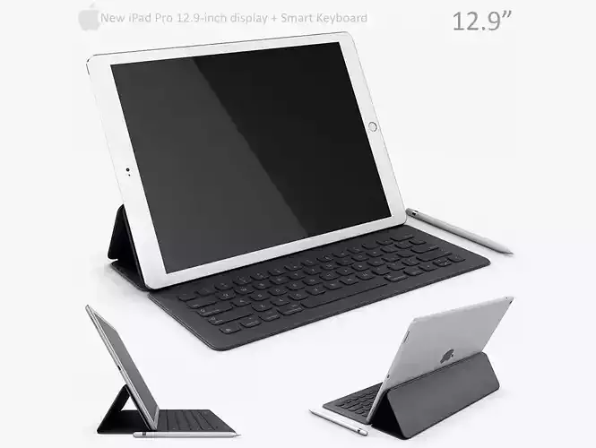 Apple iPad Pro 12 9 Inch with smart keyboard
