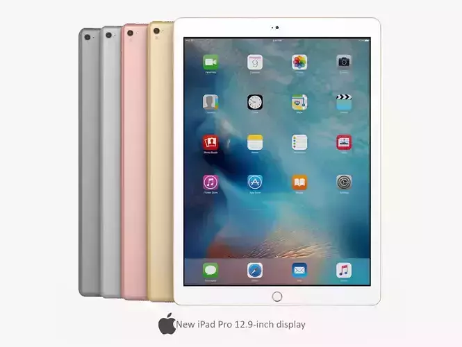 Apple iPad Pro 2017 New 12 13 Inch 3D model