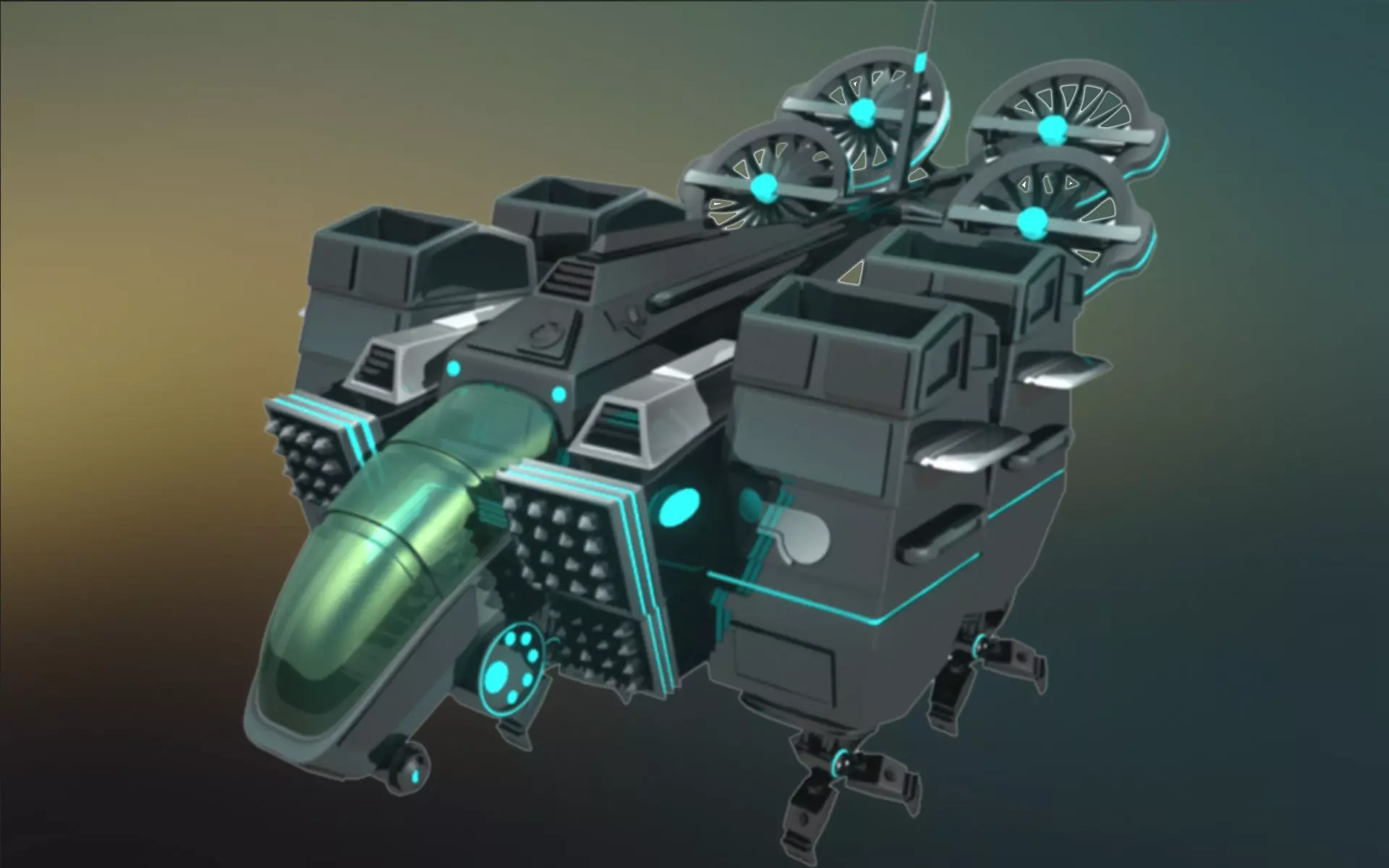 The Bulk Space Ship 3D model