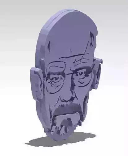 Walter White - Breaking Bad - Keychain Stencil 3D
