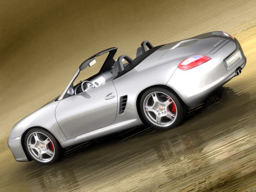 Porsche Boxster 2005 3D model_2