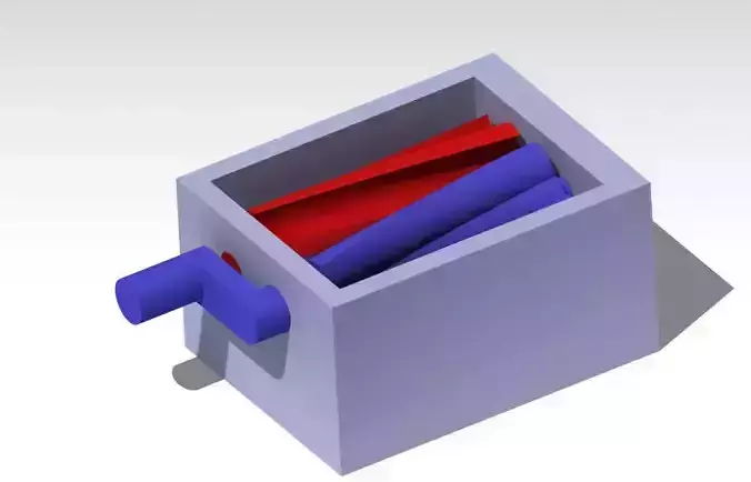 Twin Screw Supercharger Example Gadget - 3 5 Ratio Gearing Free 3D print model