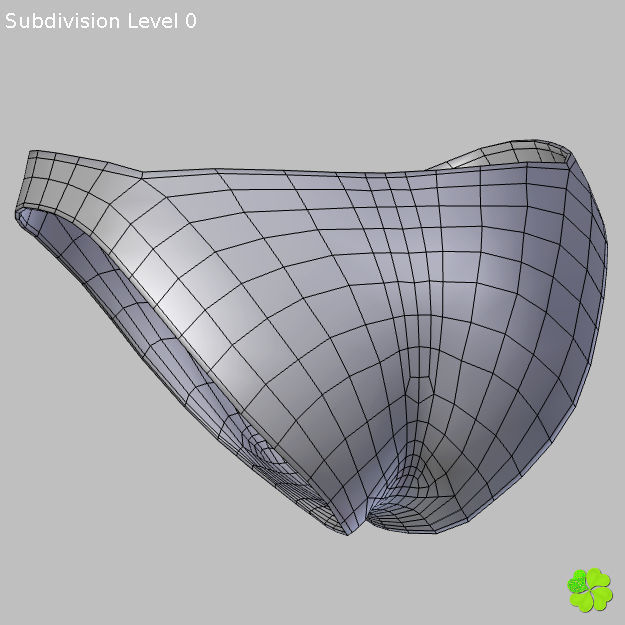 Bikini hearts low poly Low-poly 3D model_32
