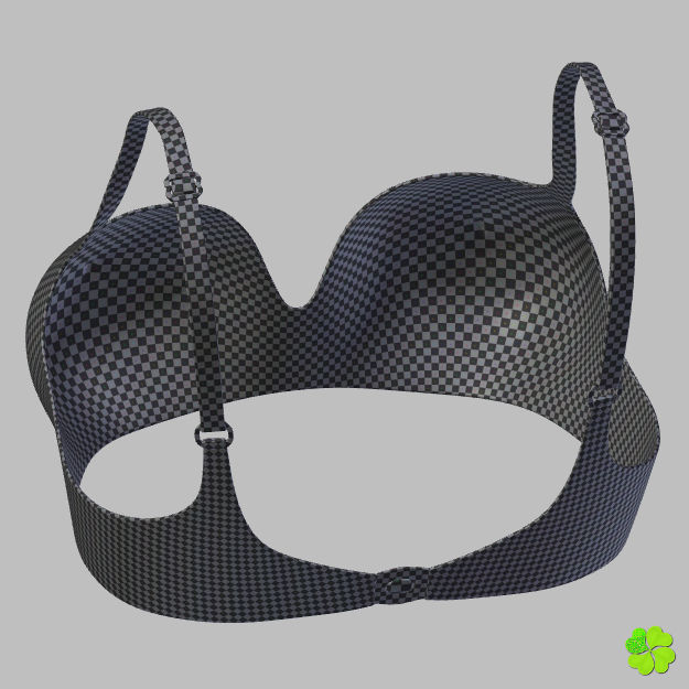 Bikini hearts low poly Low-poly 3D model_40