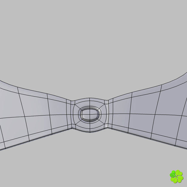 Bikini hearts low poly Low-poly 3D model_33