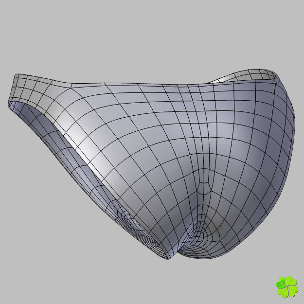 Bikini hearts low poly Low-poly 3D model_31