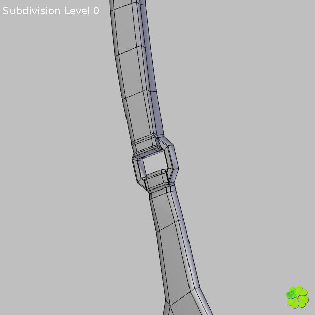 Bikini hearts low poly Low-poly 3D model_36
