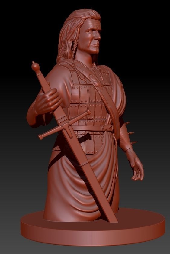 Braveheart lord of rings character 3D print model_2