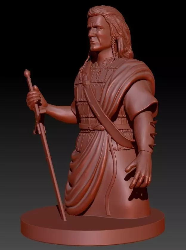 Braveheart lord of rings character 3D print model_0
