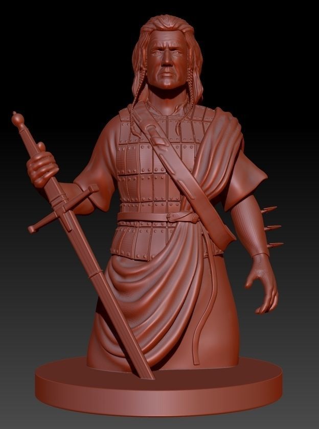 Braveheart lord of rings character 3D print model_4