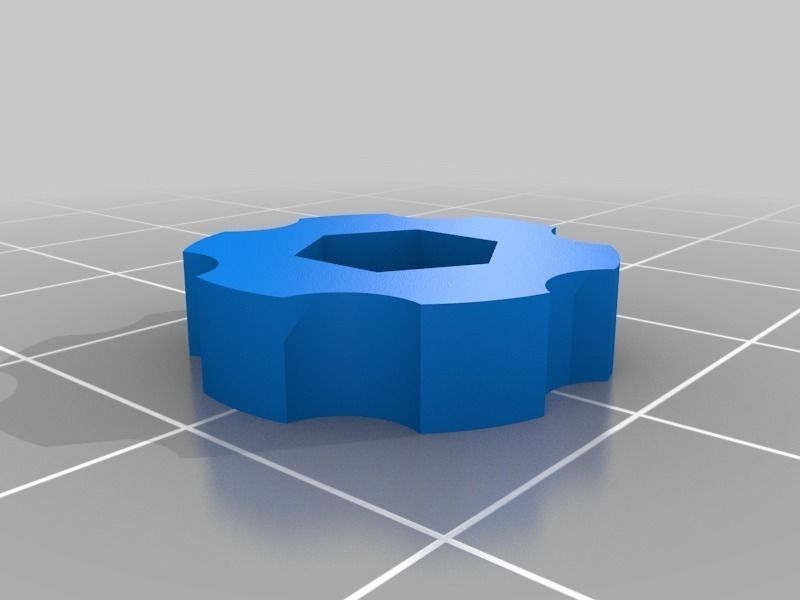 M4 Hex Nut Thumbscrew for Makergear M2  Free 3D print model_1