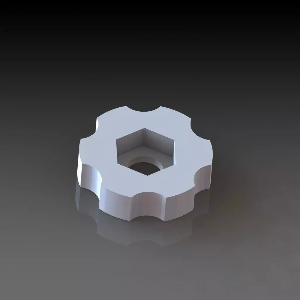 M4 Hex Nut Thumbscrew for Makergear M2  Free 3D print model_0