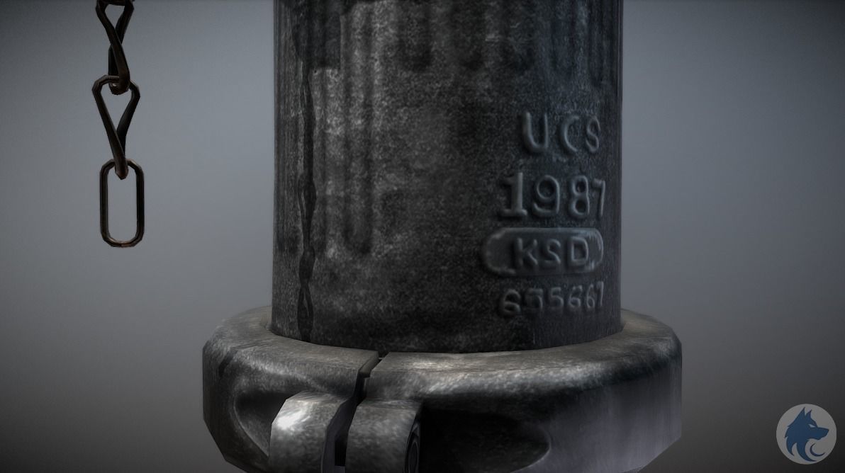 Fire Hydrant 3D Model Low-poly 3D model_4