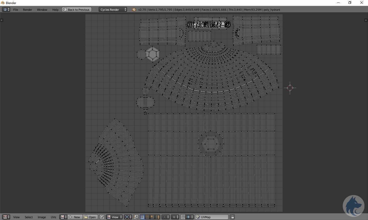 Fire Hydrant 3D Model Low-poly 3D model_3