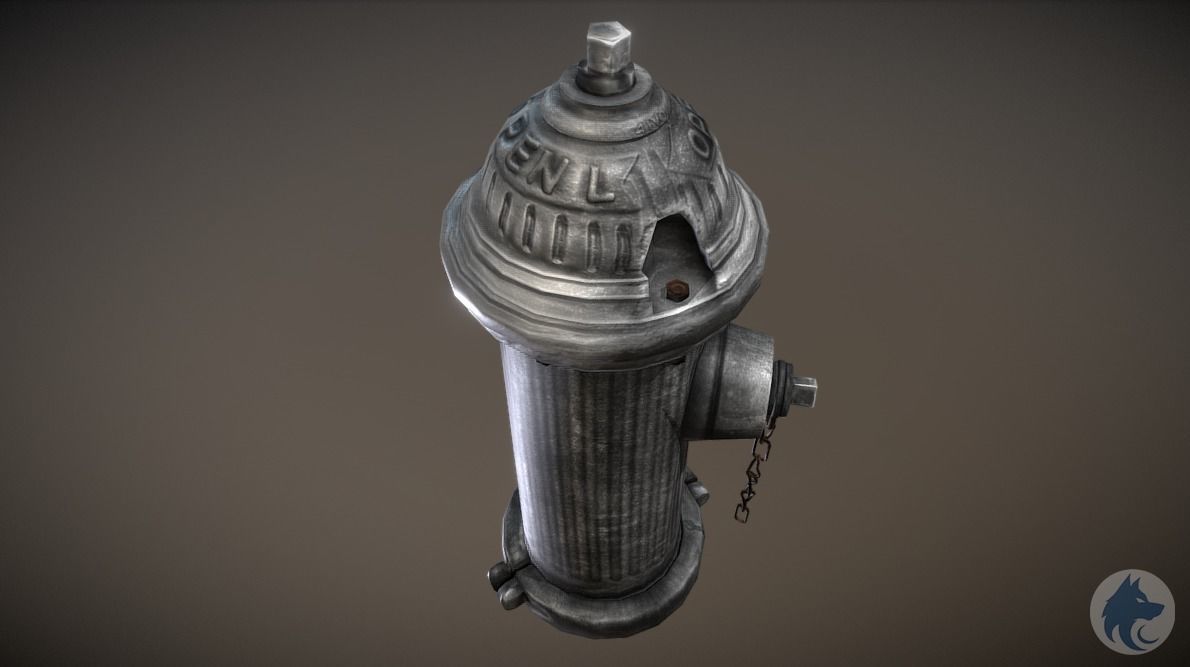 Fire Hydrant 3D Model Low-poly 3D model_2