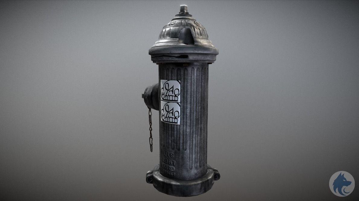 Fire Hydrant 3D Model Low-poly 3D model_8