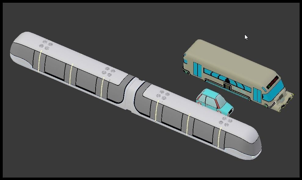 Hover vehicles collection 3D model_14