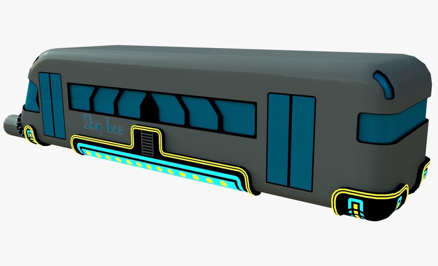 Hover vehicles collection 3D model_5