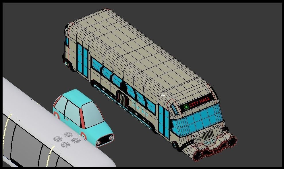 Hover vehicles collection 3D model_19