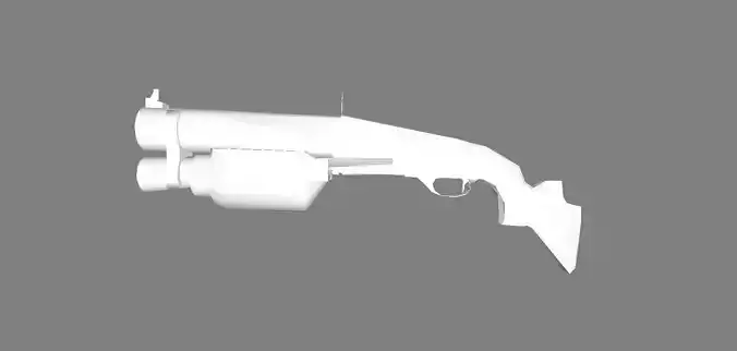 shotgun boomstiock3 Low-poly 3D model