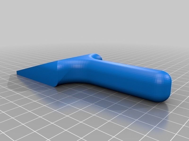 Mini Dustpan for cleaning a 3D printer heated bed Free 3D print model_1