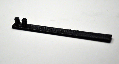 Reprap mendel x-axis opto homing flag and mount Free 3D print model_3