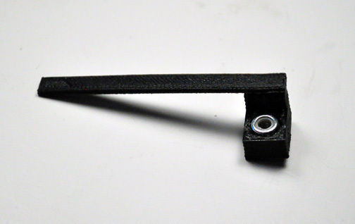 Reprap mendel x-axis opto homing flag and mount Free 3D print model_4