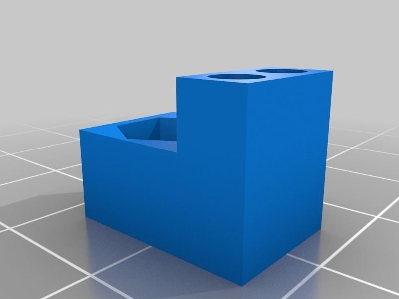 Reprap mendel x-axis opto homing flag and mount Free 3D print model_1