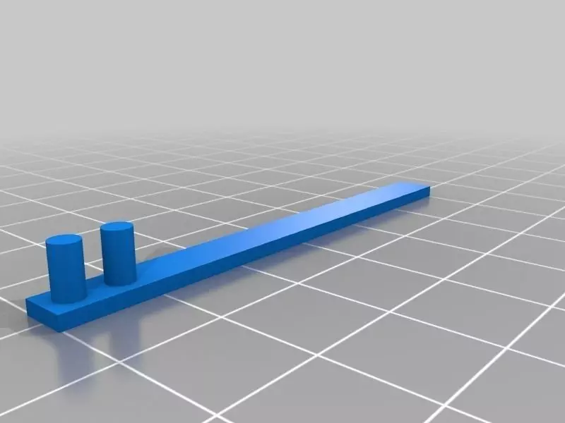 Reprap mendel x-axis opto homing flag and mount Free 3D print model_0