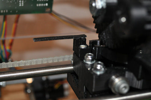 Reprap mendel x-axis opto homing flag and mount Free 3D print model_5