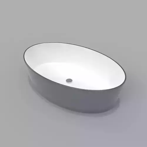 Bluish gray Ceramic Sink 