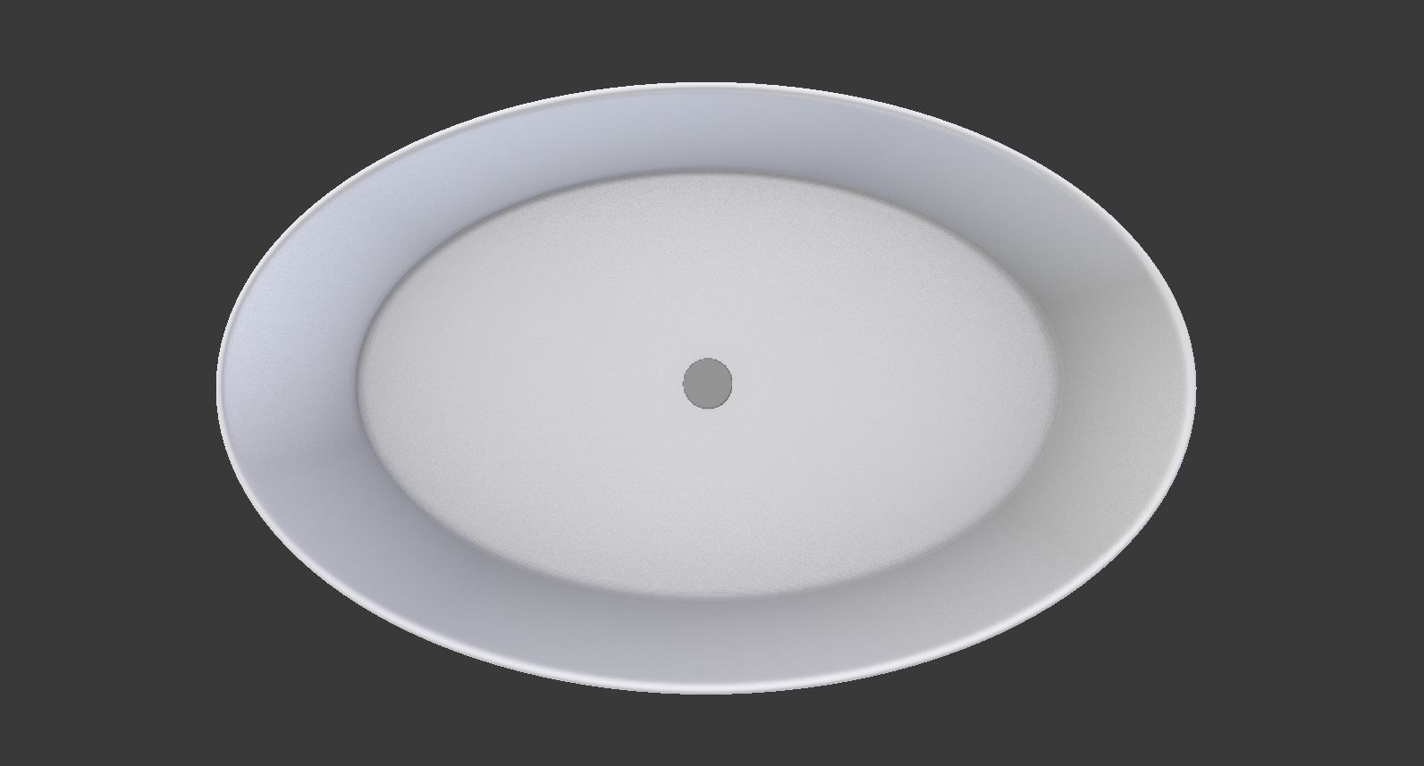Bluish gray Ceramic Sink  3D model_4